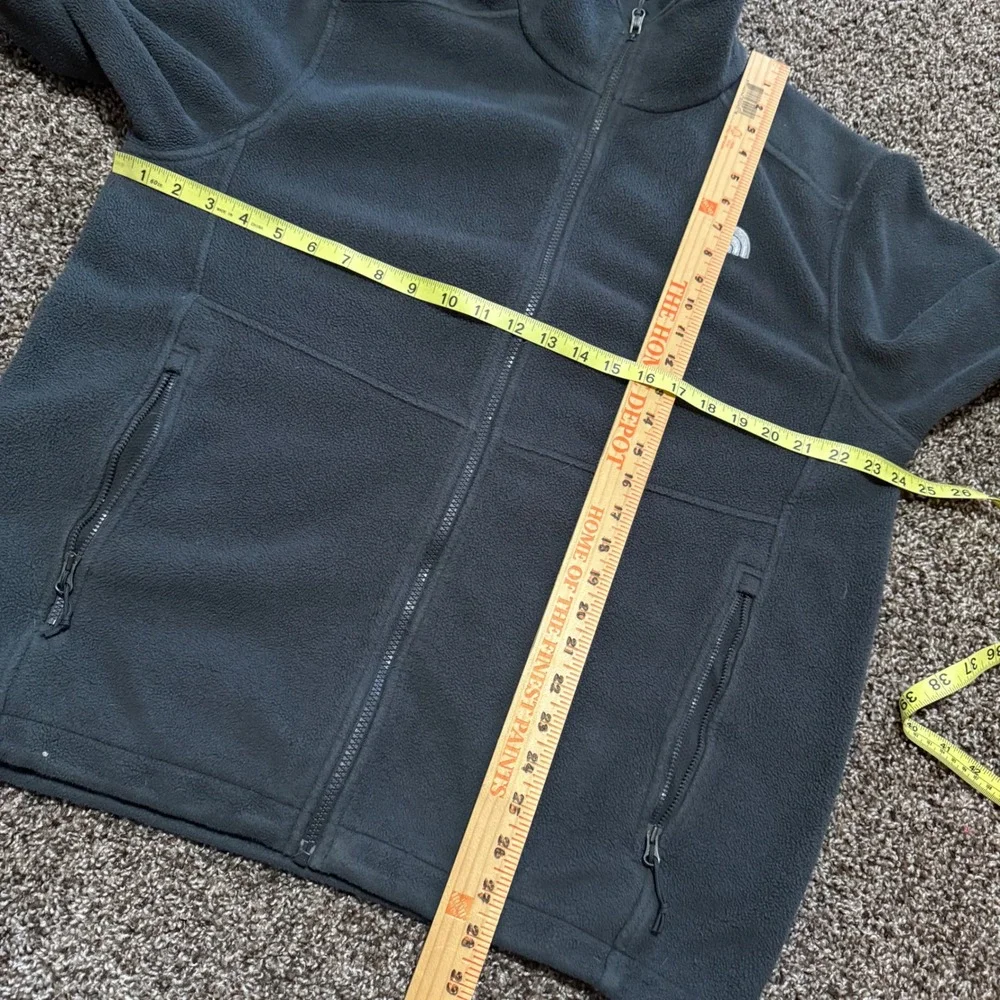 The North Face Mens Fleece‎ Jacket Gray Full Zip Polartec Recycled Size L